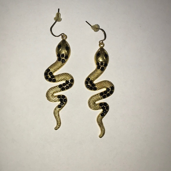 Black SERPENT Earrings